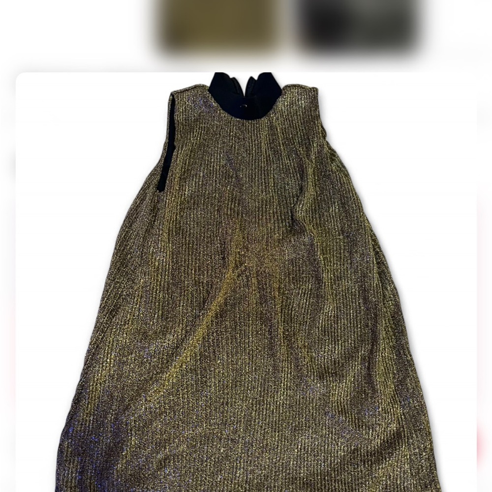 Zara Gold Asymmetrical Dress